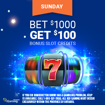 Bet $1,000 and Get $100 Slot Bonus Credits