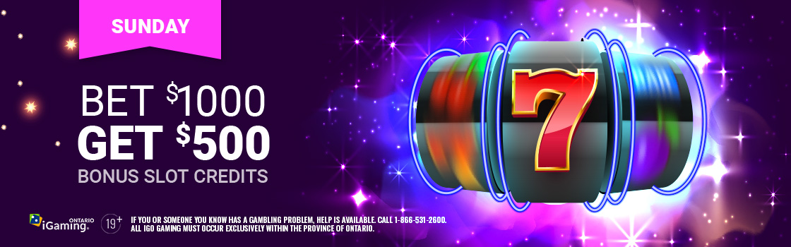 Bet $1,000 And Get $500 Slot Bonus Credits