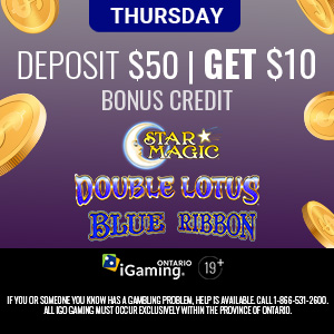PlayFallsview | Deposit $50 Get $10 Bonus Credit on any Everi Slot Game