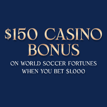 Bet $1,000 and Get a $150 Slot Casino Bonus to use on World Soccer Fortunes